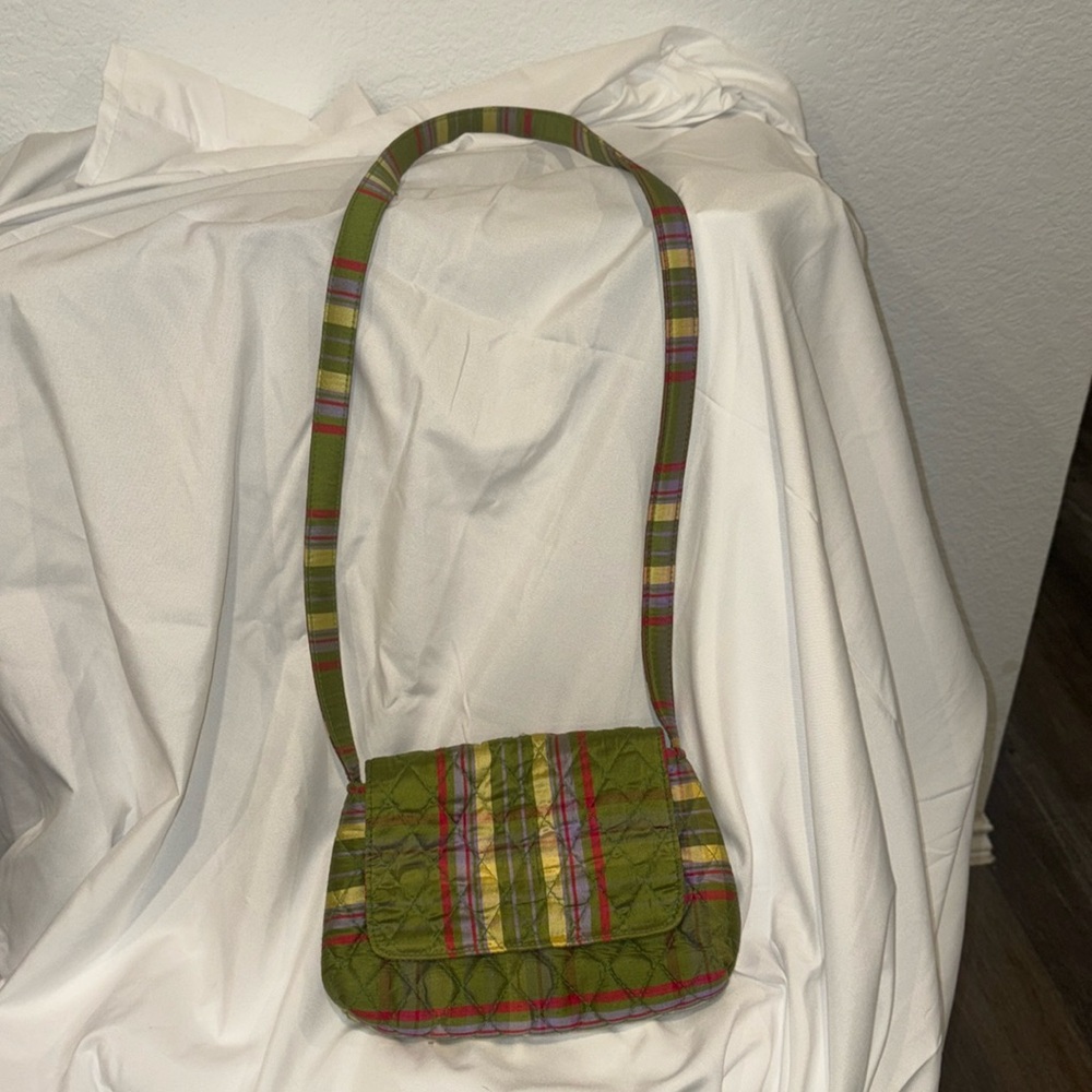 Vera Bradley mini quilted shoulder bag.